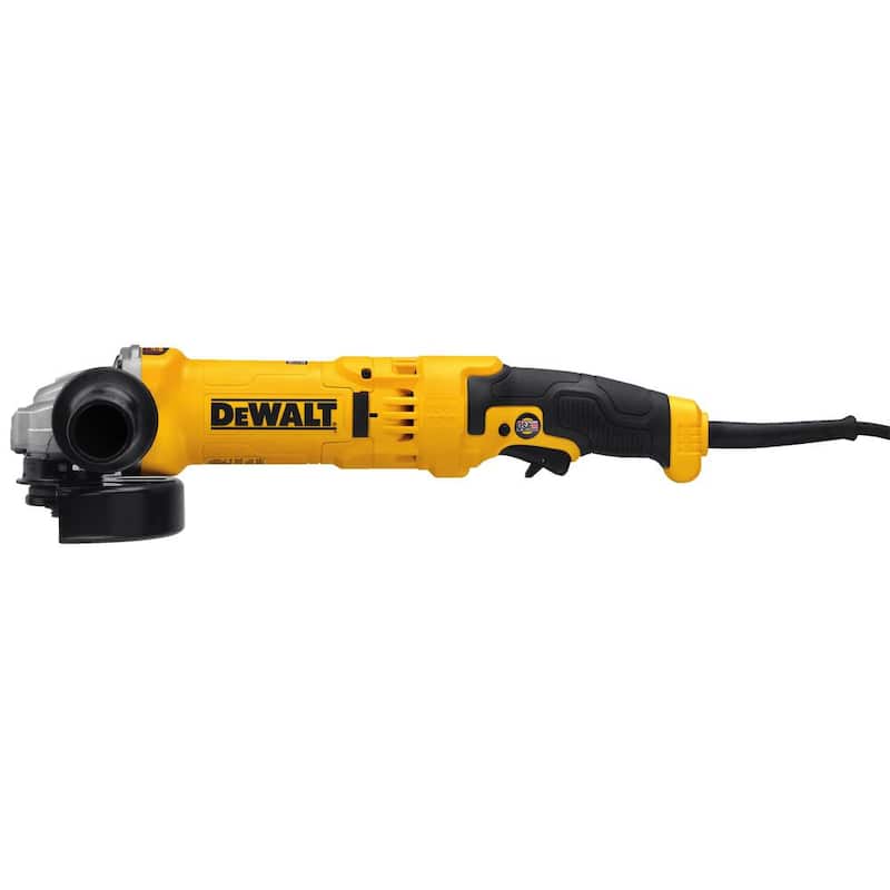 
Amoladora angular con empuñadura de gatillo de alto rendimiento DEWALT de 13 amperes y cable de 4.5 - 5 pulgadas - DWE43113.