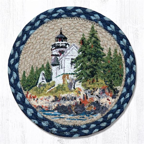 Palacedesigns 10 x 10 in. Bass Harbor Printed Round Swatch - PA711960