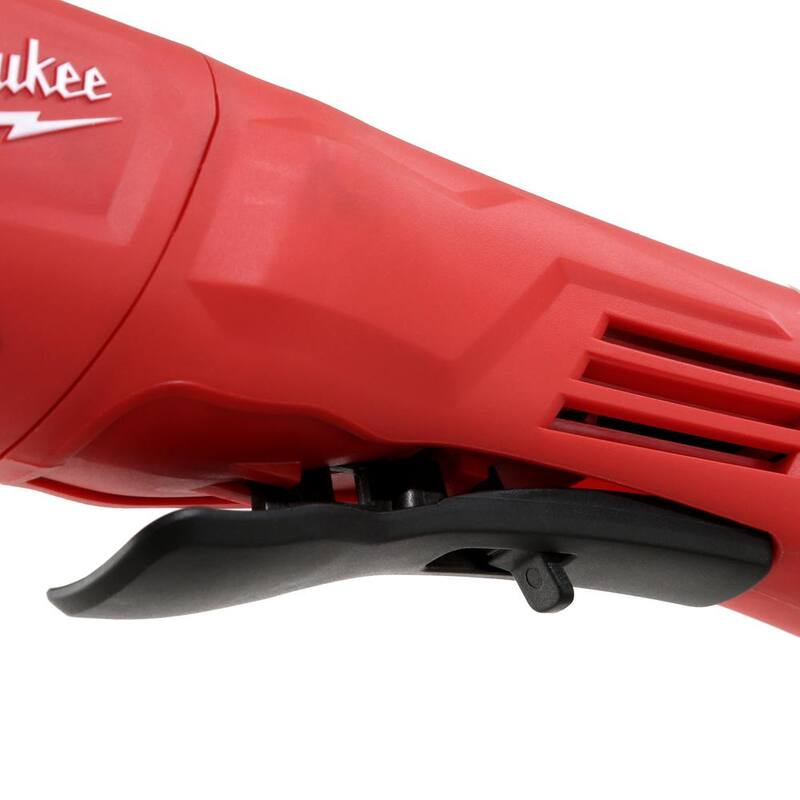Milwaukee Amoladora de Ángulo Pequeño con Cable de 11 Amperes y Pala Sin Bloqueo de 4-1/2 pulg. - 6141-31