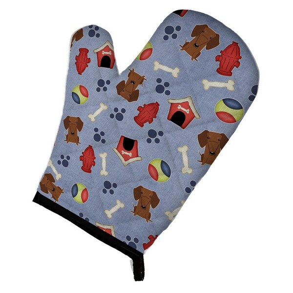 Carolines Treasures Dog House Collection Dachshund Red and Brown Oven Mitt - BB2743OVMT