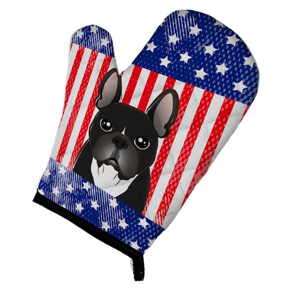 Carolines Treasures American Flag and French Bulldog Oven Mitt - BB2157OVMT