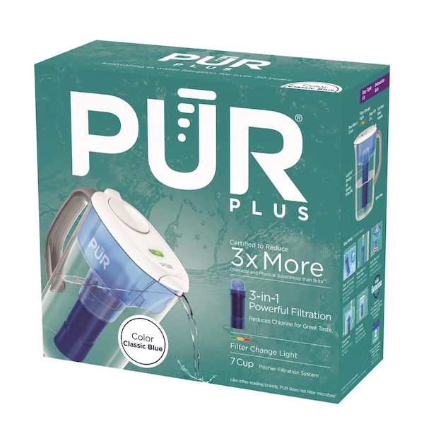 Pur WATER PITCHER 7CUP BLU - PPT711W