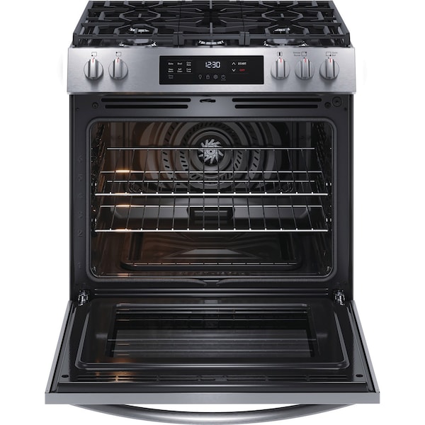 Almo 30ftft Front Control Gas Range with Convection Bake and Self-Clean - FCFG3083AS