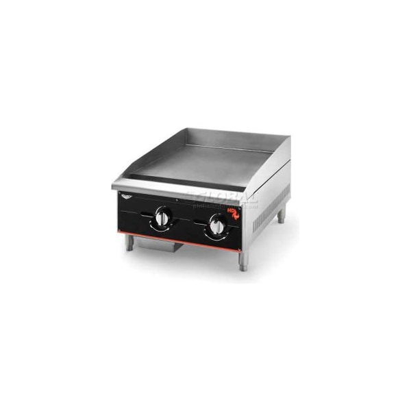 Vollrath Co Vollrath® Cayenne 24" Heavy Duty Gas Griddle, 924GGM, 2 Burners, 60000 BTU - 924GGM