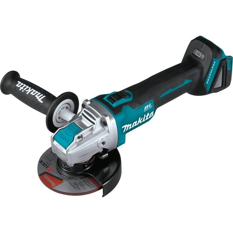 Amoladora angular Makita 18V LXT de iones de litio sin escobillas inalámbrica de 4-1/2 in. / 5 in. con X-LOCK y AFT, solo herramienta - XAG25Z