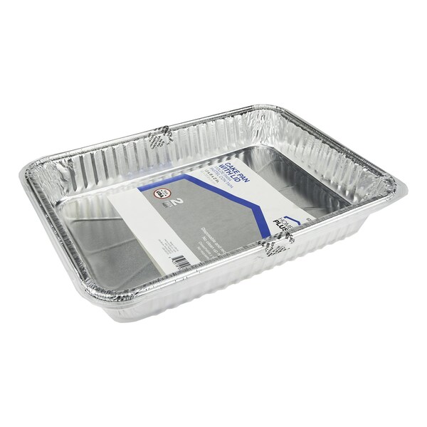 Home Plus Durable Foil 9 in. W X 13 in. L Cake Pan Silver , 2PK - D87020