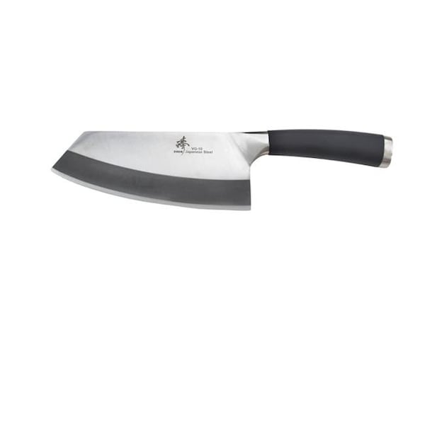 Zhen ZHEN A4T VG-10 Series 3-Layer Forged 7 in. TPR Handle Light Vegetable Chopping Chef Knife Cleaver - A4T