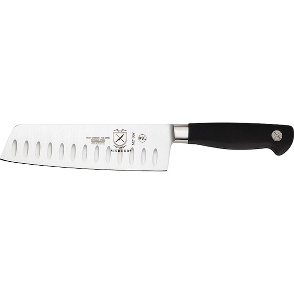 Mercer Cutlery Genesis Nakiri, Granton Edge, 7" - M21067