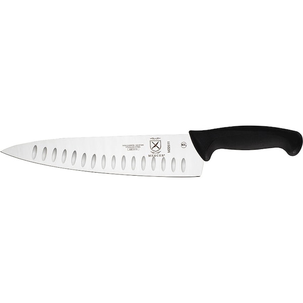 Mercer Cutlery Millennia Chefs Knife, 10", Granton Edge - M22611