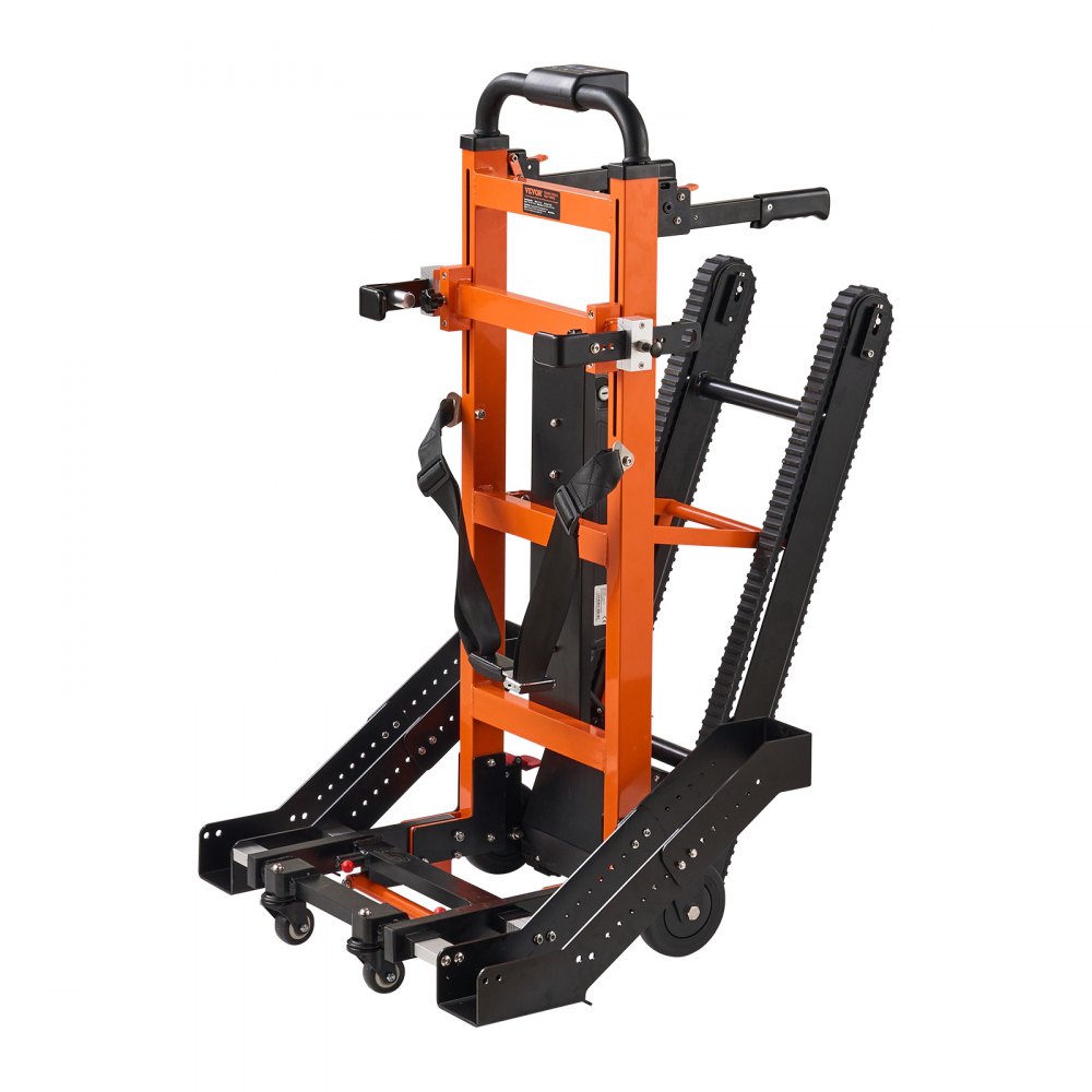 VEVOR Electric Stair Climbing Hand Truck, 450 lbs Load Capacity, Battery Operated Stair Trolley for Wheelchairs, Folding Stair Climbing Dolly Ambulance Firefighter Evacuation Use for Elderly, Disabled - DDLYPLCZYS00T2GPRV5