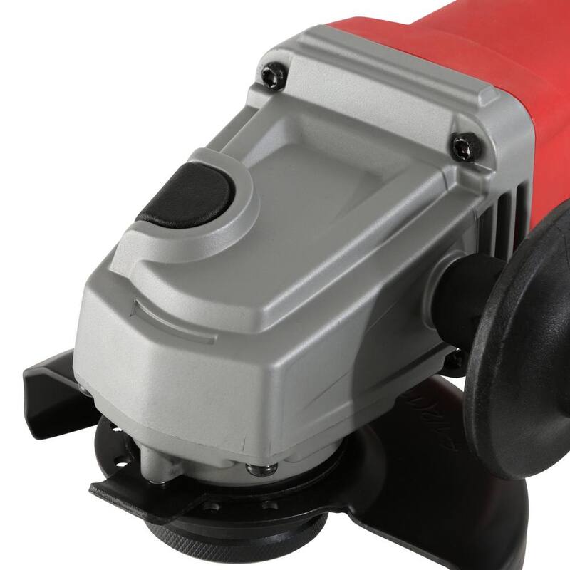 Milwaukee 11 amperios con cable 4-1/2 pulgadas Amoladora angular pequeña con bloqueo de paleta - 6141-30