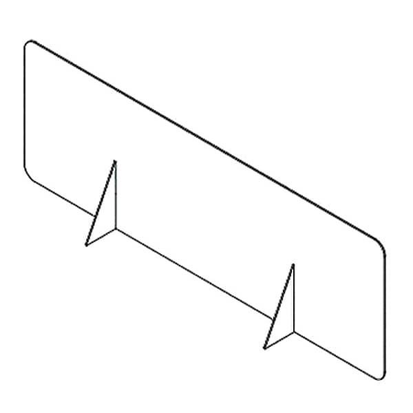 Usa Industrials Plastic Dividers w/Round Corners, PK6 - BULK-PD-690