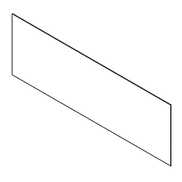Usa Industrials Plastic Dividers w/Square Corners, PK12 - BULK-PD-666