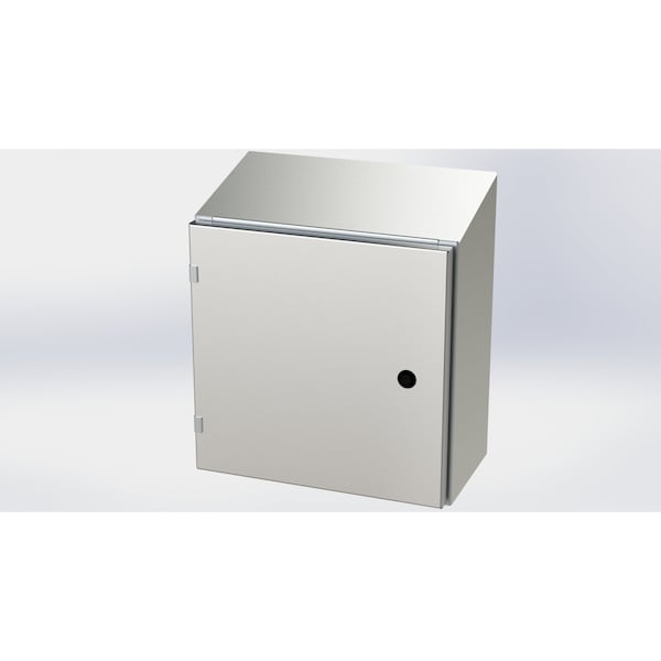 Saginaw Control & Engineering 304 Stainless Steel Electrical Enclosures, 16 in H, 8 in D, 16 in W, NEMA 3R, 4, 4X, 12, 13, Hinged - SCE-16EL1608SSST