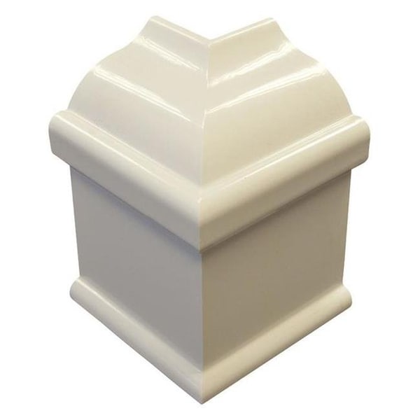 Plastx Plastx 4719027 Abs Plastic Baseboard Outside Corner Cover; White - 4719027