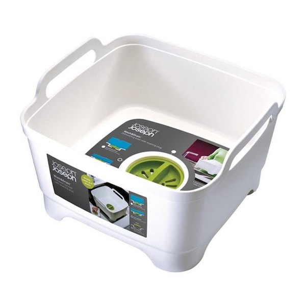 Joseph Joseph Joseph Joseph 6659148 12 x 12 in. Wash & Drain Wash Tub with Drain Plug - 6659148