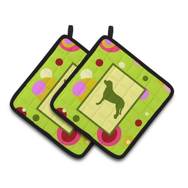 Carolines Treasures Greater Swiss Mountain Dog Pair of Pot Holders, 7.5 x 3 x 7.5 in. - CK1082PTHD