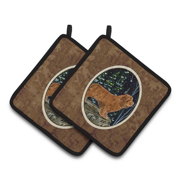Carolines Treasures Sussex Spaniel Pair of Pot Holders, 7.5 x 3 x 7.5 in. - SS8174PTHD