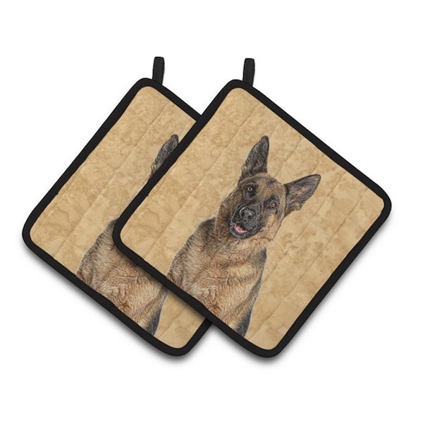 Carolines Treasures Jack Russell Terrier Pair of Pot Holders, 7.5 x 3 x 7.5 in. - KJ1225PTHD