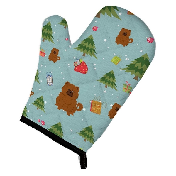 Carolines Treasures Christmas Chow Chow Red Oven Mitt - BB4802OVMT