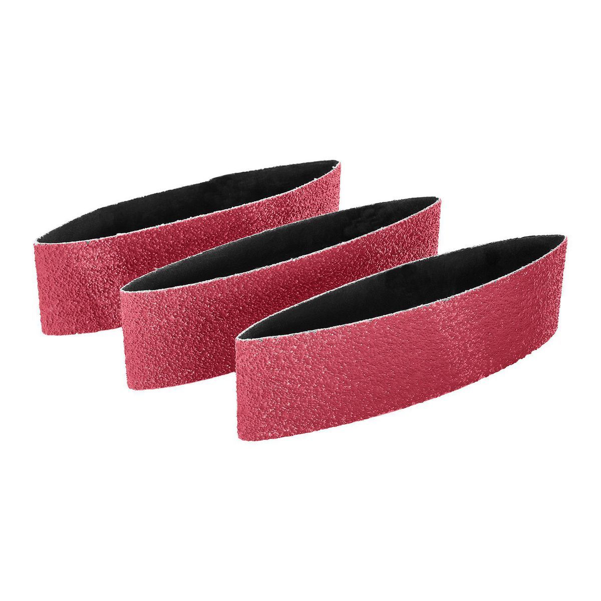 Bandas de lija Bauer de 3 pulgadas x 21 pulgadas, grano 36 con grano de alúmina de circonio, paquete de 3 - 58885