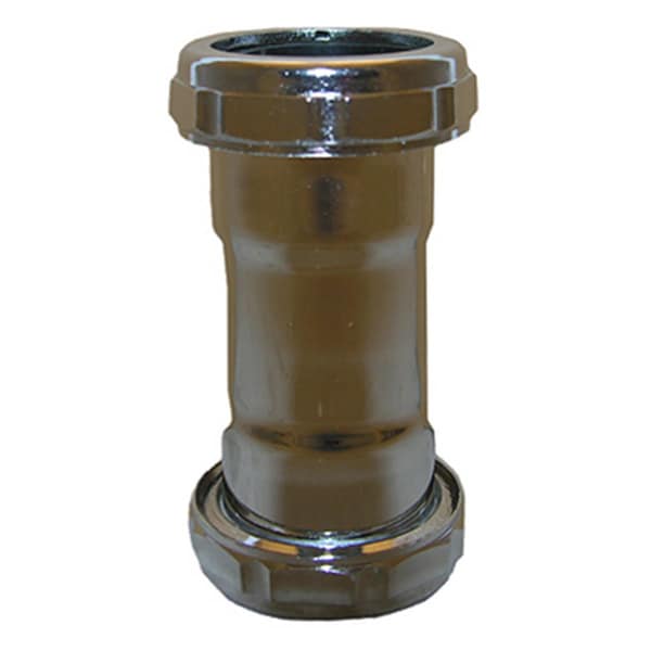 Larsen Supply Co 03-3873 1.5 in. Chrome Tube Slip Coupling - 662047