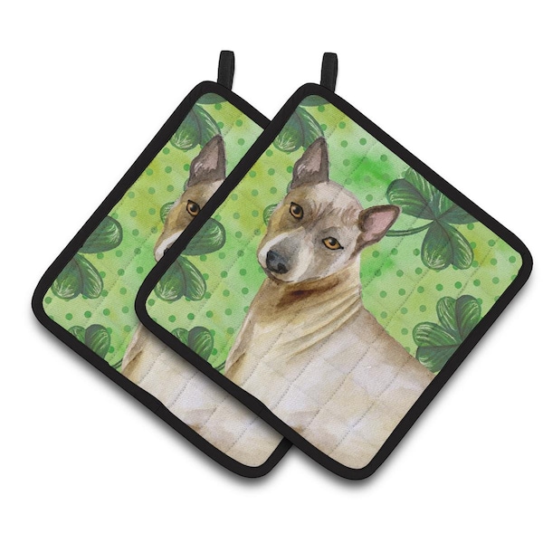 Carolines Treasures Thai Ridgeback St.Patricks Pair of Pot Holders - BB9854PTHD