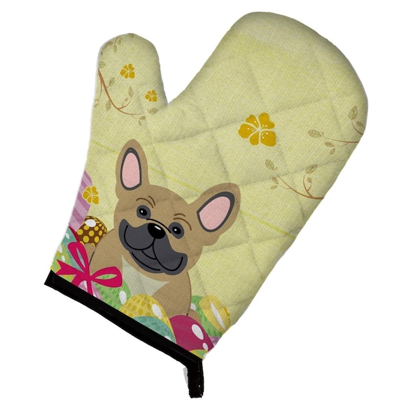 Carolines Treasures Easter Eggs French Bulldog Cream Oven Mitt - BB6010OVMT