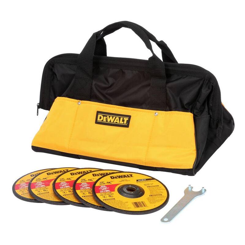 Amoladora angular de servicio pesado DEWALT de 13 amperes y 7 pulgadas con bolsa y ruedas - DW840K