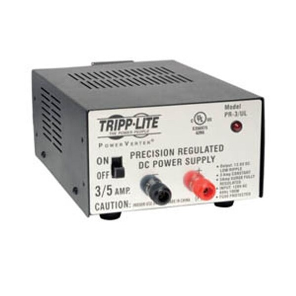 Tripp Lite AC to DC Power Supply, 120V AC, 13.8V DC, 3A - 37332060051