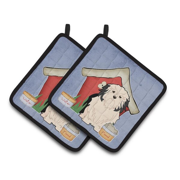 Carolines Treasures Dog House Collection Lowchen Pair of Pot Holders - BB2773PTHD