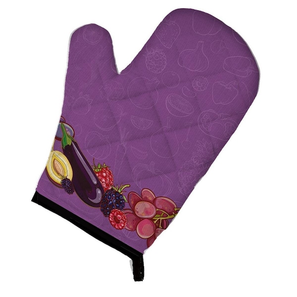Carolines Treasures Fruits and Vegetables in Purple Oven Mitt - BB5132OVMT