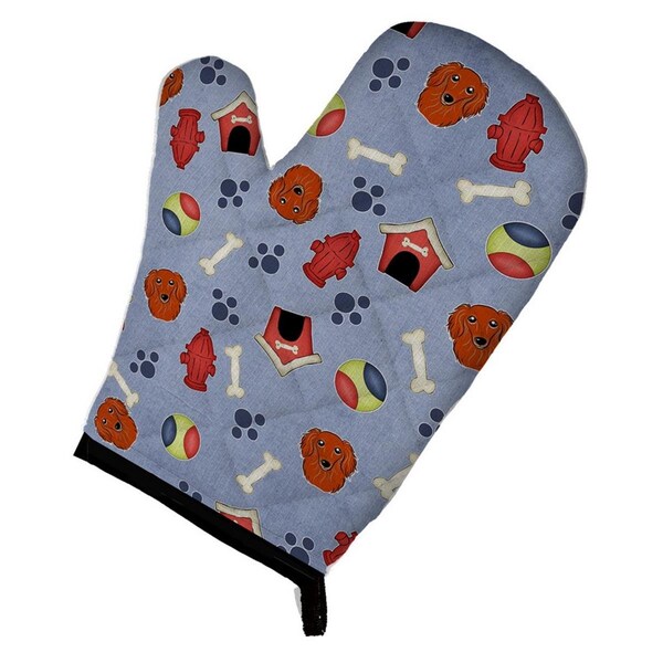Carolines Treasures Dog House Collection Longhair Red Dachshund Oven Mitt - BB3993OVMT