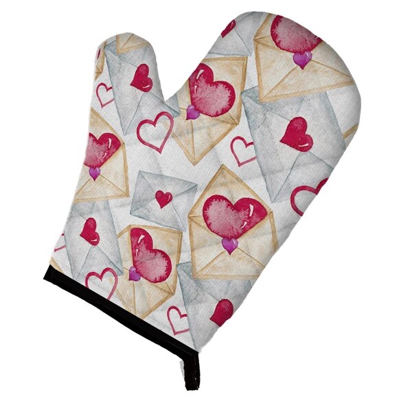 Carolines Treasures Watercolor Love Letters Oven Mitt - BB7569OVMT