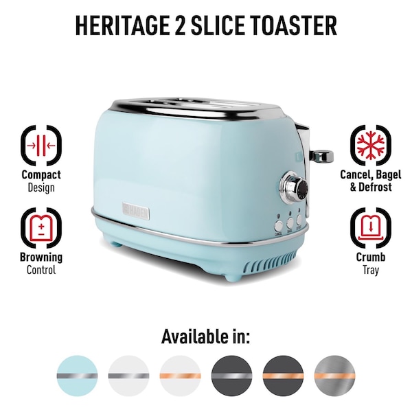 Haden TOASTER STAINLESS STEEL 2 SLOT TRQS - 75027