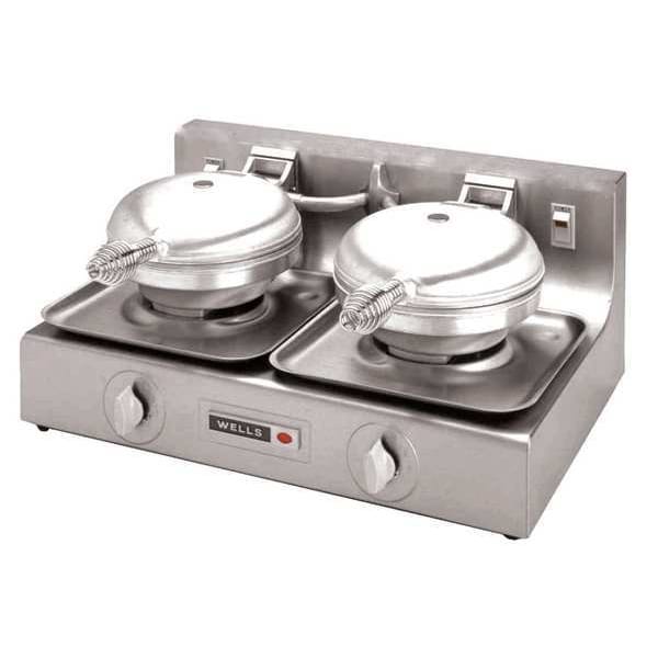 Wells Manufacturing Stainless Steel 7" dia. Waffle Maker - WB-WB-2E