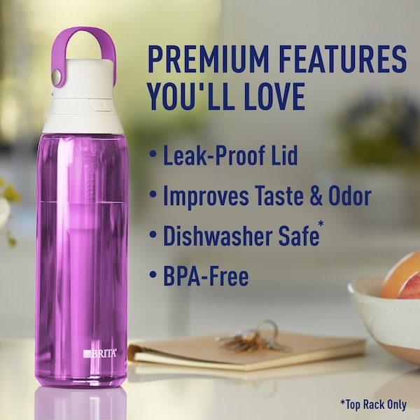 Brita Flt Wtr Bttl Orchid 26Oz - 36383