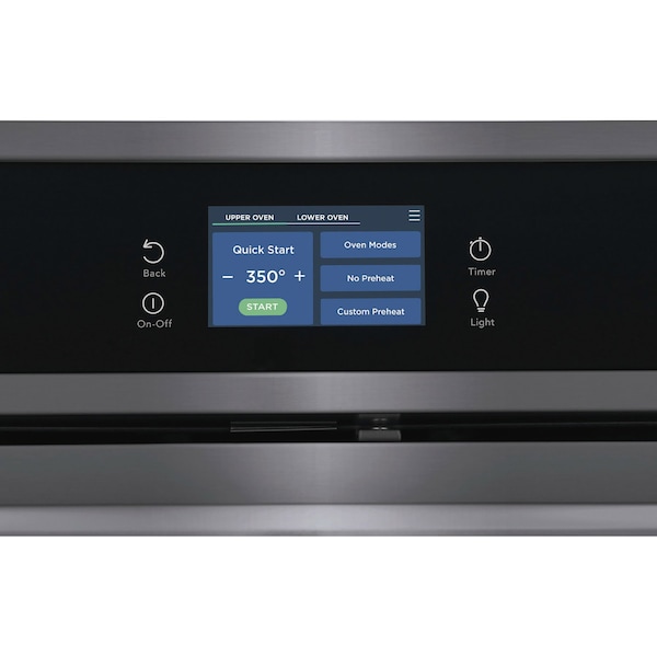 Almo Frigidaire Gallery 30-in. Double Electric Convection Wall Oven, Black Stainless Steel - GCWD3067AD