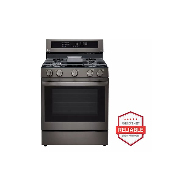 Almo LG 5.8 cu ft Smart Wi-Fi Enabled Gas Convection Range - LRGL5825D