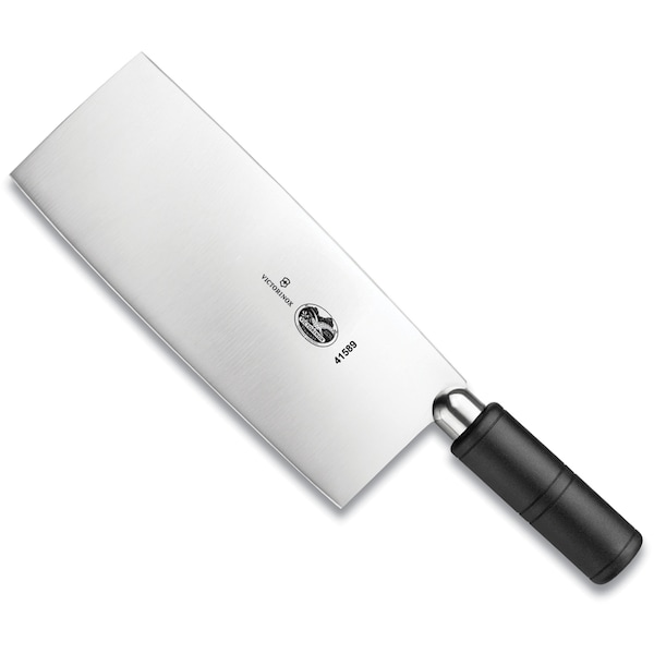 Swiss Army Brands 2023 Victorinox 41589 Kitchen Black Cleaver, 8In X 3In, Curved, Chinese - VIC-7.6059.15