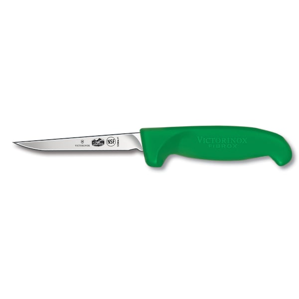 Swiss Army Brands Victorinox Kitchen Fibrox Pro - Haccp Green Poultry - Small Handle, 40.5In Boning Blade - VIC-5.5904.11