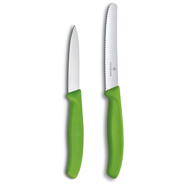 Swiss Army Brands Victorinox Kitchen Swiss Classic Pillow Packs 40.5In Utility & 30.25In Paring Green Packaged Map - VIC-6.7833.7606.4US1