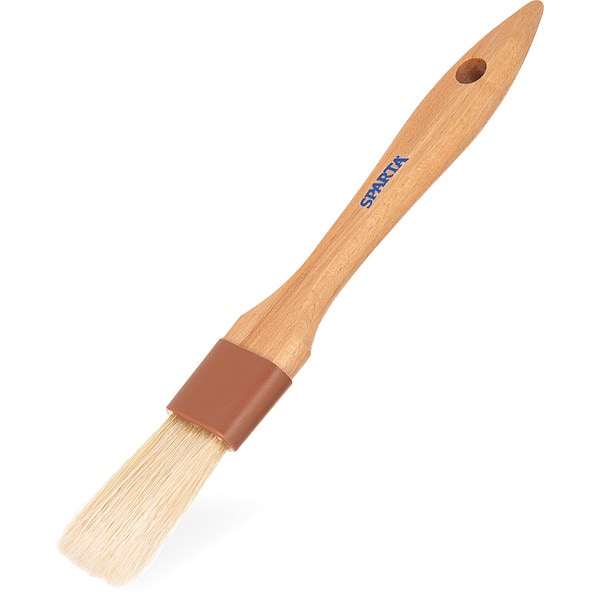 Sparta Basting Brush, 8 1/4 in L, Wood Handle - 4037200