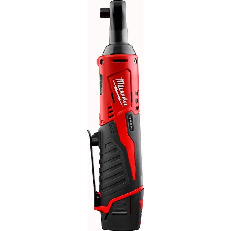 Herramientas inalámbricas Milwaukee M18/M12 12/18V de iones de litio 3/8 in. Trinquete y 1/2 in. Llave de impacto con anillo de fricción Combo Kit - 2663-22RH.