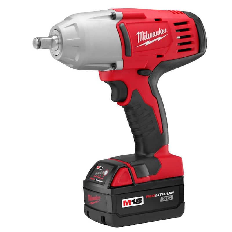Herramientas inalámbricas Milwaukee M18/M12 12/18V de iones de litio 3/8 in. Trinquete y 1/2 in. Llave de impacto con anillo de fricción Combo Kit - 2663-22RH.