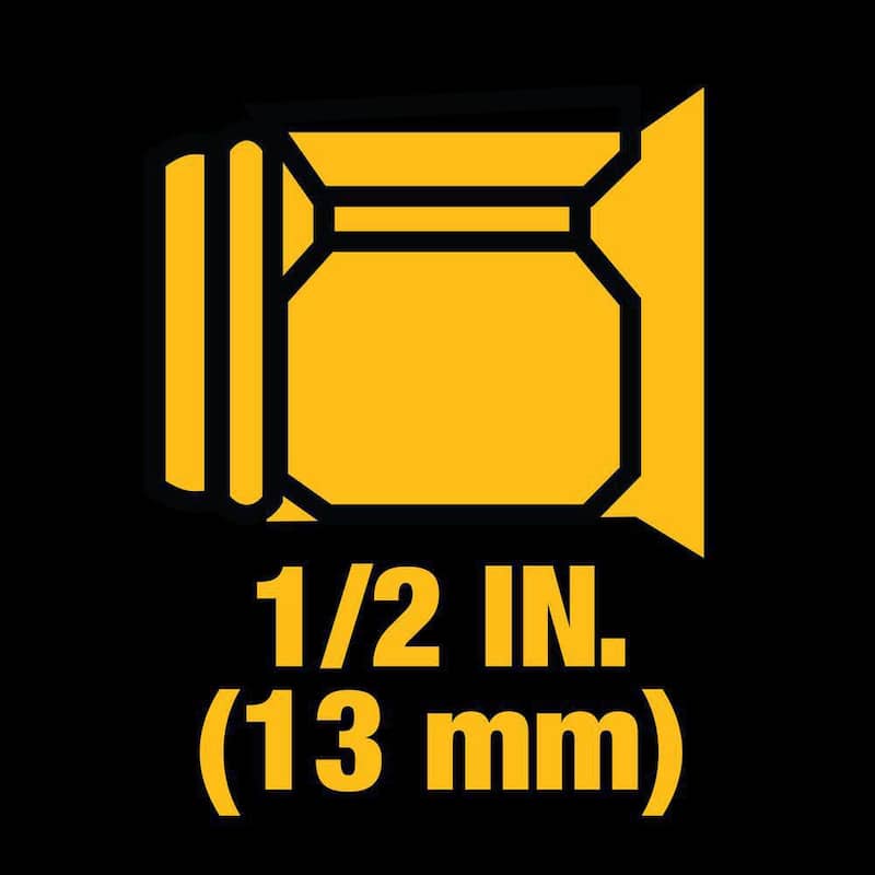Juego de llave de impacto inalámbrica DEWALT 20V MAX de iones de litio de 1/2 pulgada - DCF900P1