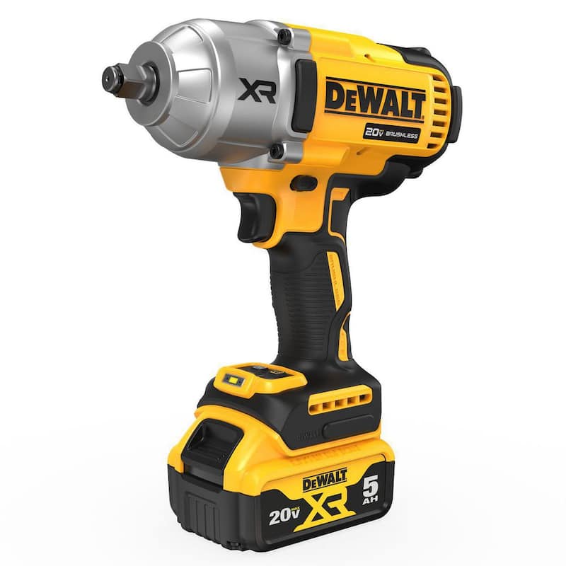 Juego de llave de impacto inalámbrica DEWALT 20V MAX de iones de litio de 1/2 pulgada - DCF900P1