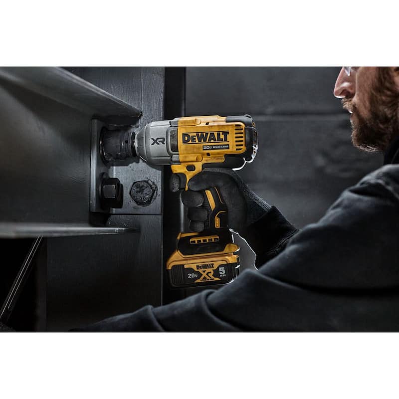 Juego de llave de impacto inalámbrica DEWALT 20V MAX de iones de litio de 1/2 pulgada - DCF900P1