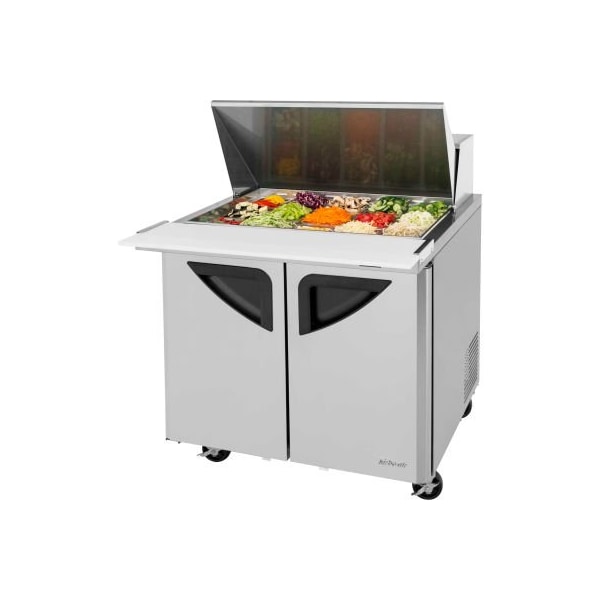 Turbo Air Turbo Air TST-36SD-15 Super Deluxe Series - Mega Top Sandwich/Salad Table 36-1/3"W - 2 Door - TST-36SD-15-N6