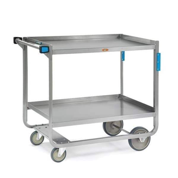 Lakeside Stainless Steel 2 Shelf Cart, 1,000 lb Capacity, 21"x33" - 943